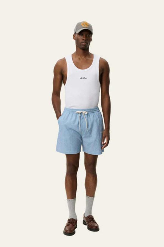  레듀 스윔팬츠 Les Deux Stan 스트라이프 시어서커 수영 반바지 Allure