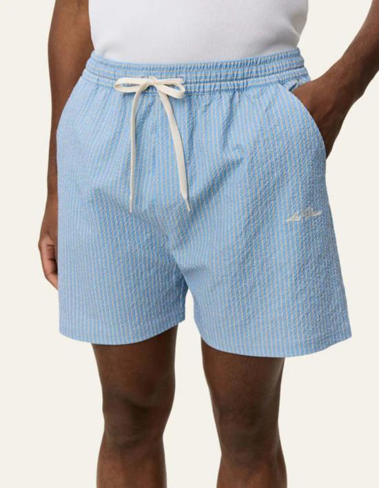  레듀 스윔팬츠 Les Deux Stan 스트라이프 시어서커 수영 반바지 Allure - LES DEUX