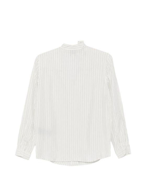  엠포리오 아르마니 탑 스트라이프 셔츠 화이트 - EMPORIO ARMANI