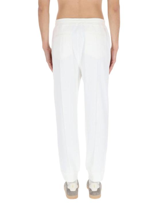  브루넬로 쿠치넬리 트레이닝/조거 팬츠 Brunello Cucinelli 코튼 조거팬츠 화이트 - BRUNELLO CUCINELLI