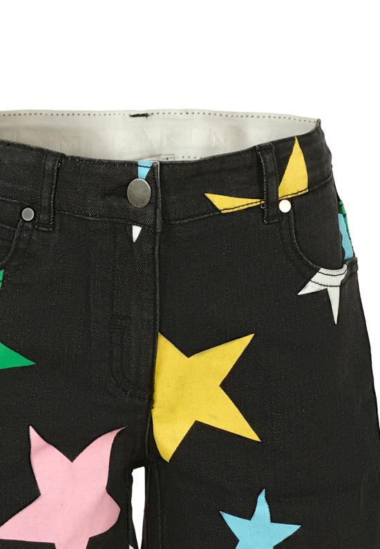  [키즈] 스텔라 맥카트니 쇼츠/버뮤다 스텔라 매카트니 스타 패턴 블랙 키즈 반바지 - STELLA MCCARTNEY