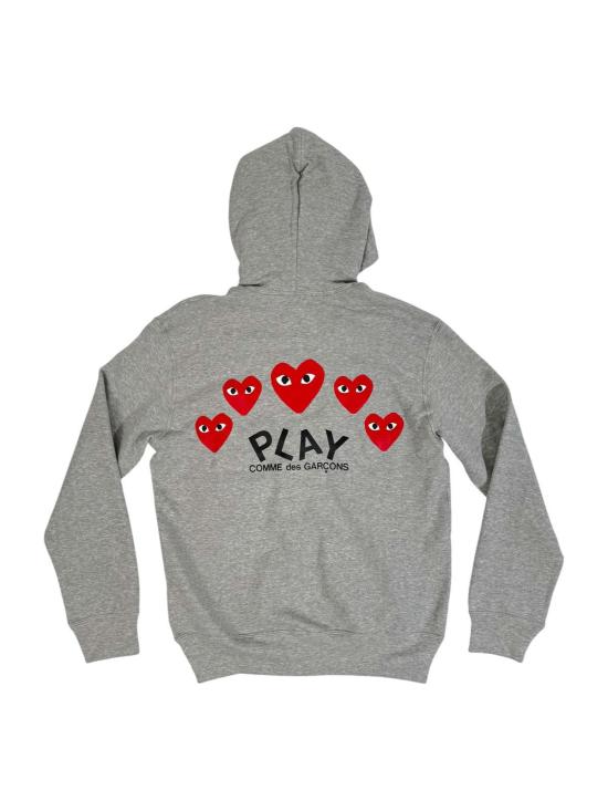  꼼데가르송 긴팔 티셔츠 Comme Des Garçons 하트 집업 후디 - COMME DES GARCONS