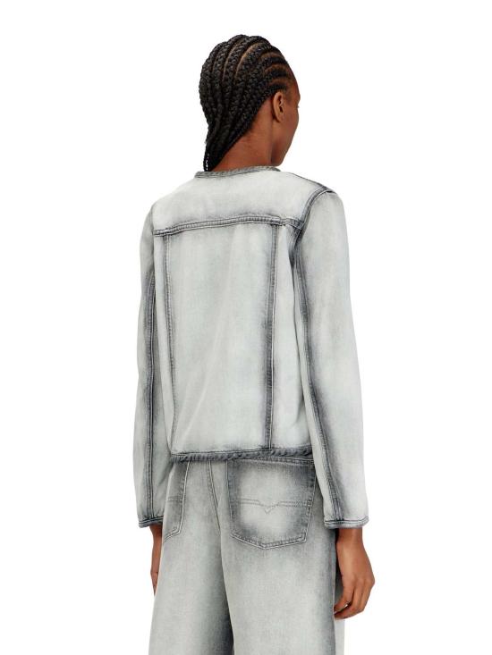  디젤 수트 자켓 드 그라피 FSI 재킷 블랙 데님 - DIESEL