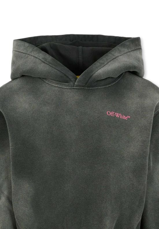  [키즈] 오프화이트 원피스 로고가 있는 아동용  그레이 드레스 - OFF WHITE