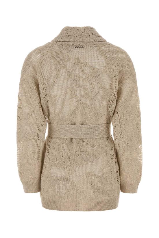 26SS 브루넬로 쿠치넬리 대즐링 워터 릴리 가디건 MDT771006 C8925 Beige o Tan - BRUNELLO CUCINELLI