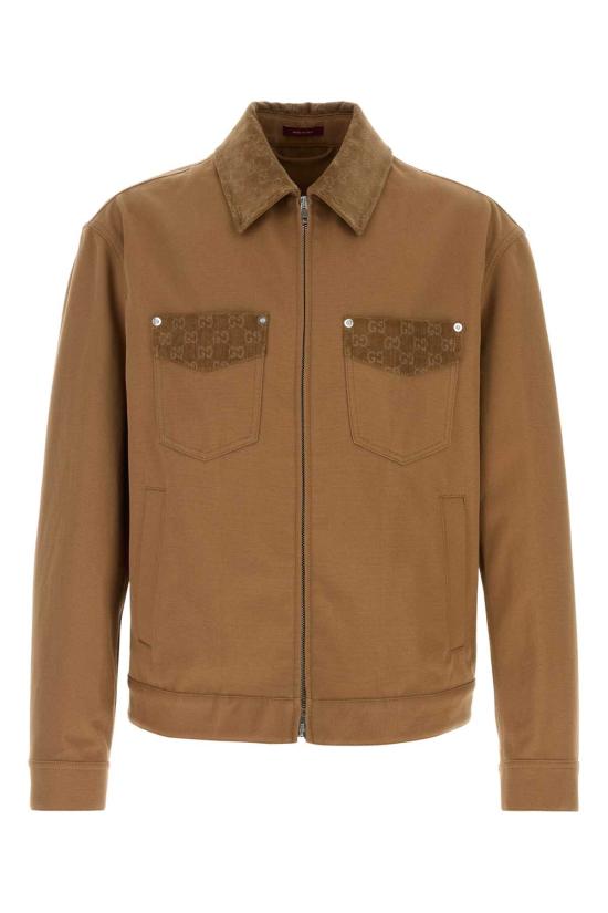 26SS 구찌 GG 디테일 집업 자켓 854304ZAUJI 2630 CAMEL