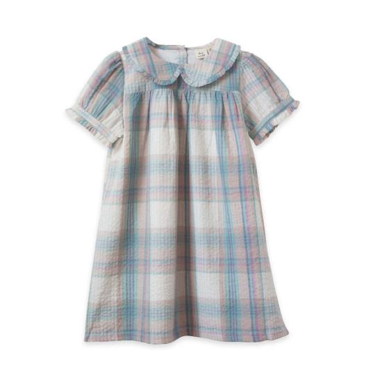  [키즈] Beet World 원피스 비트 월드 셀라 드레스 아크틱 블루 시어서커