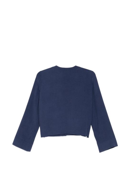  엠포리오 아르마니 블라우스 크루넥  블루 - EMPORIO ARMANI