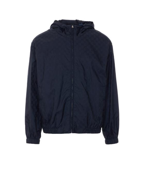  구찌 자켓 GG 나일론 지퍼 재킷 블루