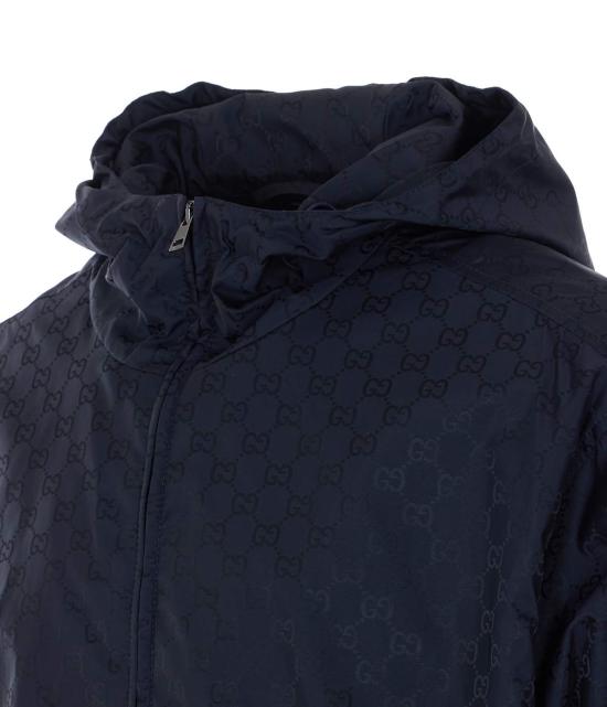 구찌 자켓 GG 나일론 지퍼 재킷 블루 - GUCCI