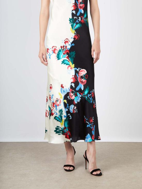  살로니 롱 원피스 올림피아 드레스 사피에르 장식 - SALONI