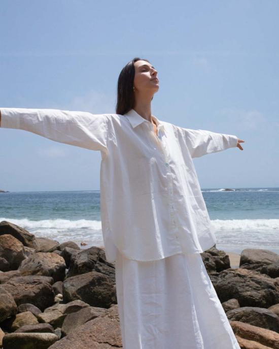  Honest Cotton 탑 어니스트 코튼 렌 버튼다운 셔츠 - OTHER BRANDS