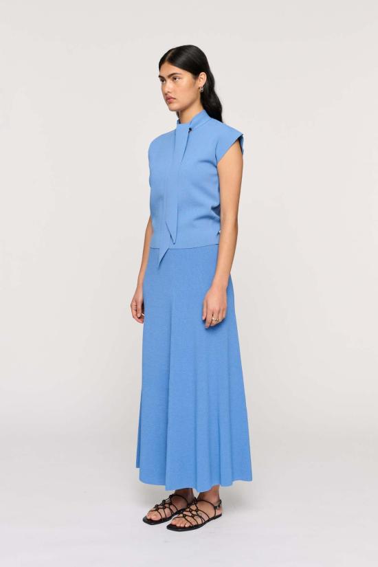  클레아 미디 스커트 허드슨 니트 스커트 델피니움 - CLEA