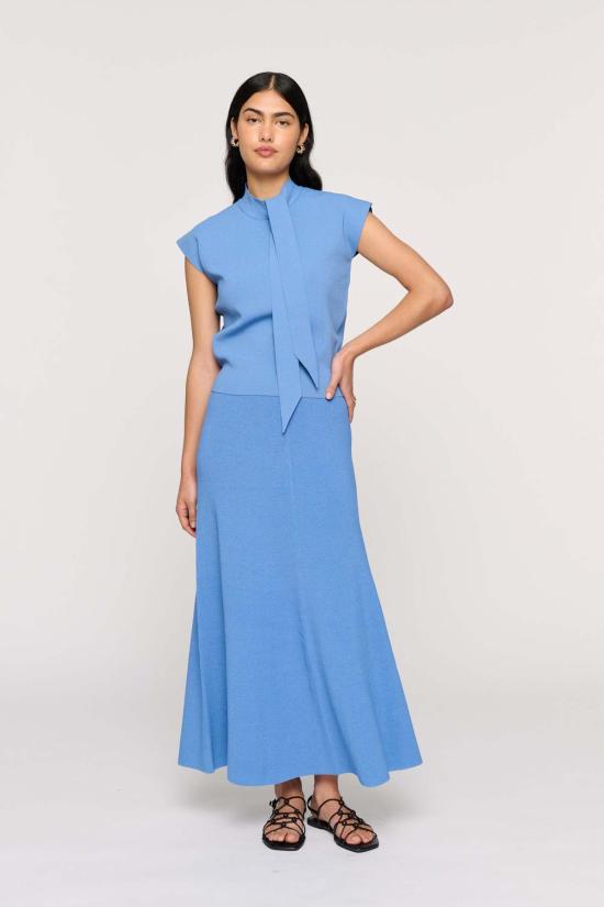  클레아 미디 스커트 허드슨 니트 스커트 델피니움