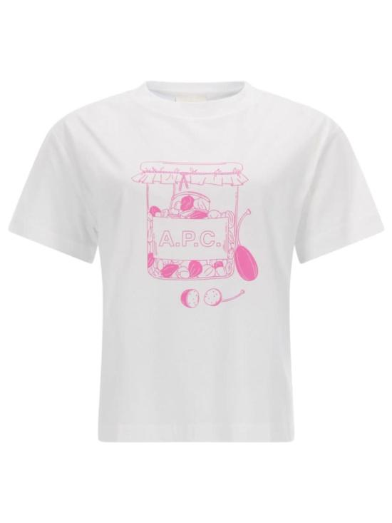  아페쎄 반팔 티셔츠 A.P.C. 프린트 티셔츠 (화이트)