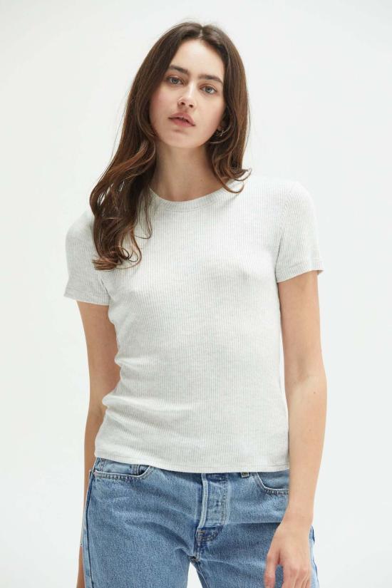  아셀 반팔 티셔츠 애셔 레미 골지 - ASHER