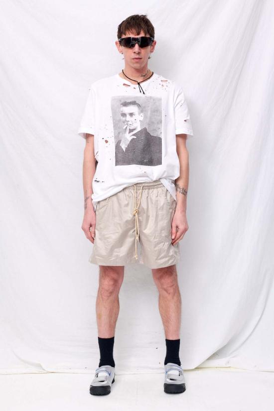  세라피스 스윔팬츠 실버 에크루 수영 반바지