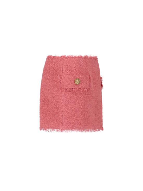 26SS 발망 미디 스커트 GF0LBB50WD60 4HO Pink - BALMAIN