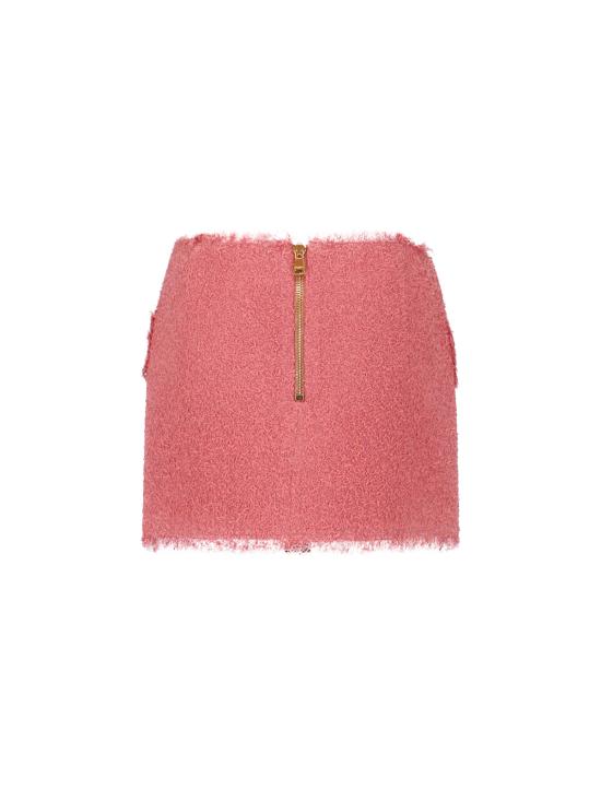 26SS 발망 미디 스커트 GF0LBB50WD60 4HO Pink - BALMAIN