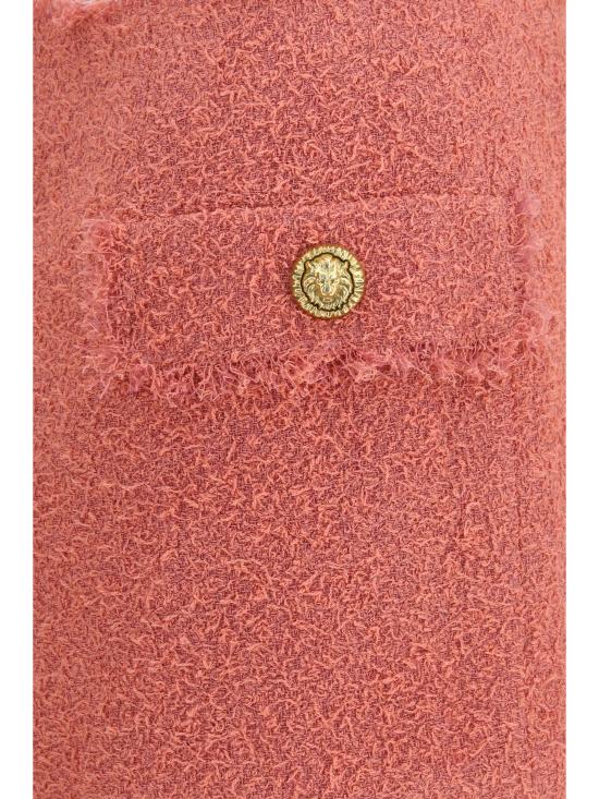 26SS 발망 미디 스커트 GF0LBB50WD60 4HO Pink - BALMAIN