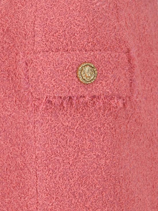 26SS 발망 미디 스커트 GF0LBB50WD60 4HO Pink - BALMAIN