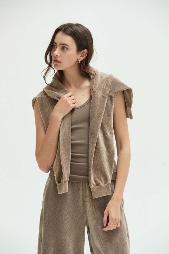  아셀 스트레이트 팬츠 아셔 야즈민 벨루어 팬츠 - ASHER