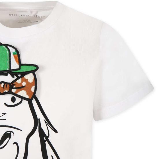  [키즈] 스텔라 맥카트니 탑 스텔라 매카트니 아동용 말 프린트 티셔츠 (흰색) - STELLA MCCARTNEY