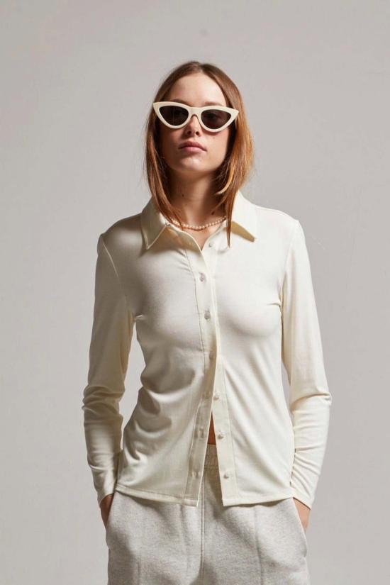  아셀 탑 애셔 사리 칼라 셔츠