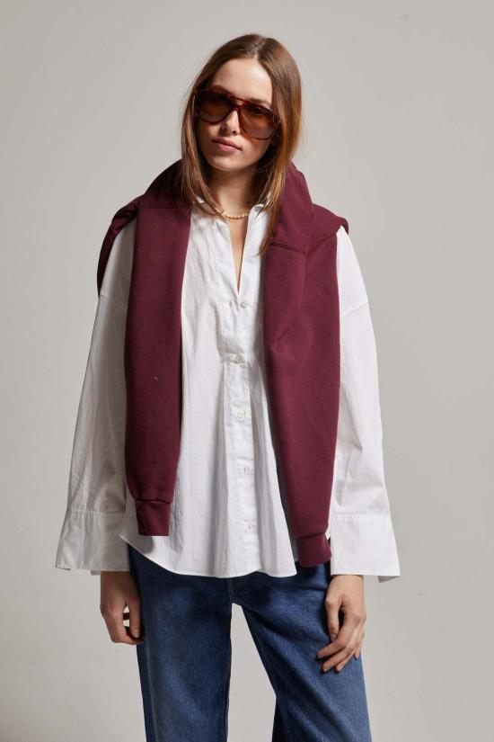  아셀 탑 애셔 프랭키 포플린 셔츠 화이트