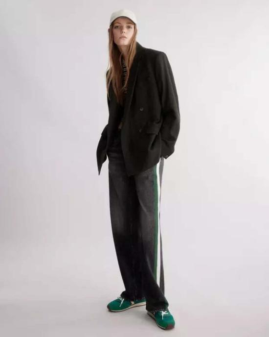  랙앤본 스트레이트 팬츠 Rag & Bone RB Miramar 스포츠 스트라이프 트랙 팬츠 - RAG & BONE