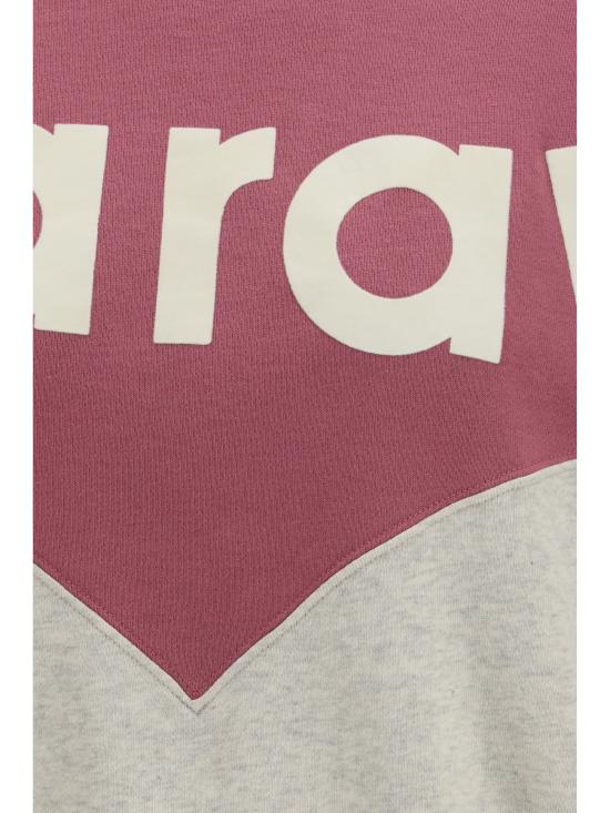 26SS 이자벨마랑에뚜왈 휴스턴 투톤 마랑 스웨트셔츠 SW0006FAA1M08E MTEC PINK - ISABEL MARANT ETOILE