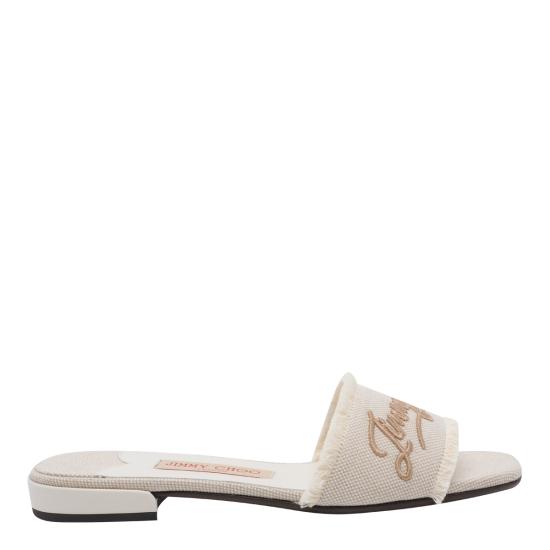 26SS 지미추 샌들 JOA FLAT EIKALMOND MIX CAPPUCCINO White