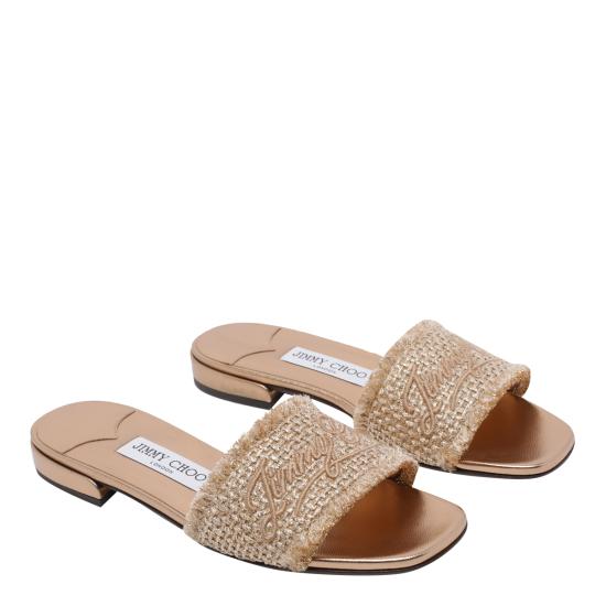 26SS 지미추 샌들 JOA FLAT GUBGOLD DARK CAPPUCCINO Brown - JIMMY CHOO