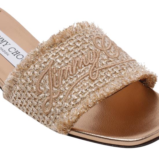 26SS 지미추 샌들 JOA FLAT GUBGOLD DARK CAPPUCCINO Brown - JIMMY CHOO