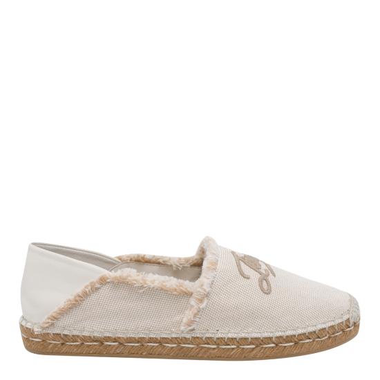 26SS 지미추 로퍼 AVI FLAT EIKALMOND MIX CAPPUCCINO White