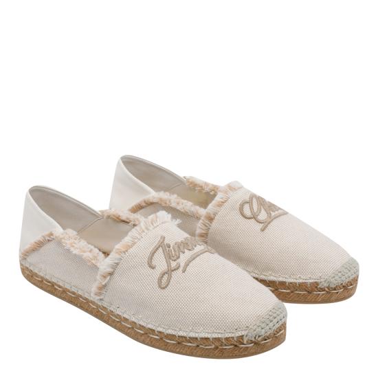 26SS 지미추 로퍼 AVI FLAT EIKALMOND MIX CAPPUCCINO White - JIMMY CHOO