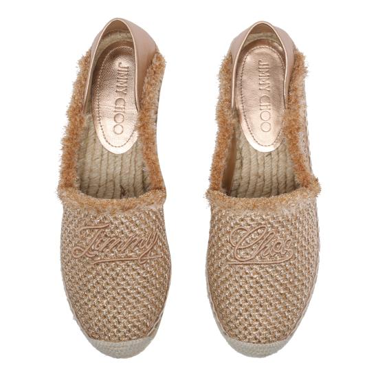 26SS 지미추 로퍼 AVI FLAT GUBGOLD DARK CAPPUCCINO Beige - JIMMY CHOO