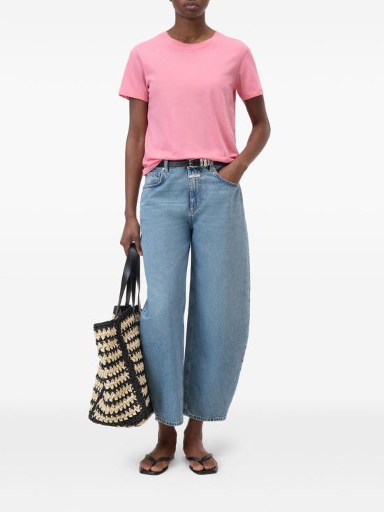 26SS 클로즈드 반팔 티셔츠 C95200 40N22854 Pink - CLOSED