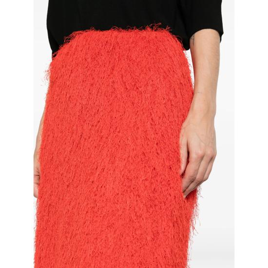 26SS 드리스 반 노튼 미디 스커트 3038 010860 352 RED - DRIES VAN NOTEN