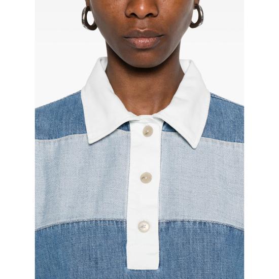 26SS 클로즈드 폴로 티셔츠 C94350 16F 3E LBL BLUE - CLOSED