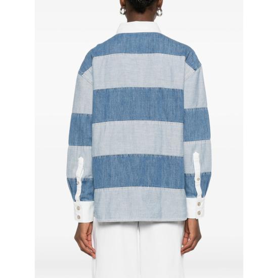 26SS 클로즈드 폴로 티셔츠 C94350 16F 3E LBL BLUE - CLOSED