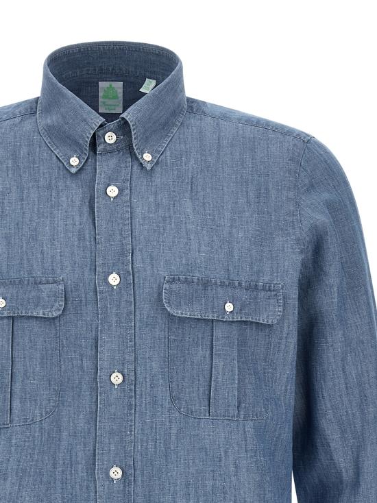 26SS 피나모레 긴팔 셔츠 C0724D04 Blue - FINAMORE