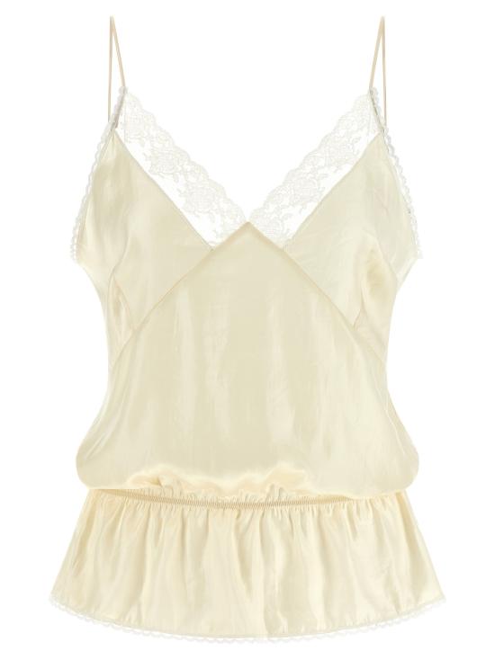 26SS 마그다뷰트림 이브닝 티셔츠 304526CREAM Beige