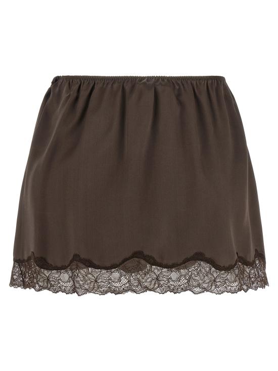 26SS 마그다뷰트림 롱 스커트 236526BROWN Brown - MAGDA BUTRYM