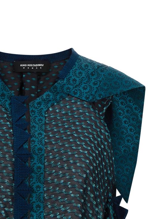 26SS 키코 코스타디노브 탑 KKWSS26SH0142 Blue - KIKO KOSTADINOV