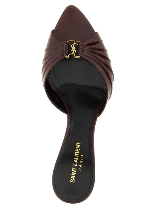 26SS 생로랑 샌들 861121AAEHF6629 Bordeaux - SAINT LAURENT