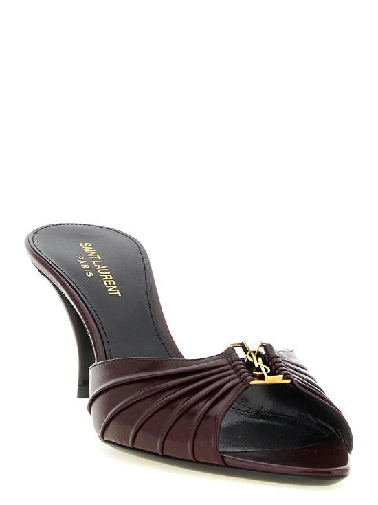 26SS 생로랑 샌들 861121AAEHF6629 Bordeaux - SAINT LAURENT