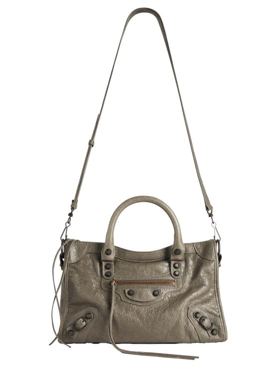 26SS 발렌시아가 르 시티 스몰 백 볼케닉 락 811442 2ABEK 3258 ARMY GREEN - BALENCIAGA