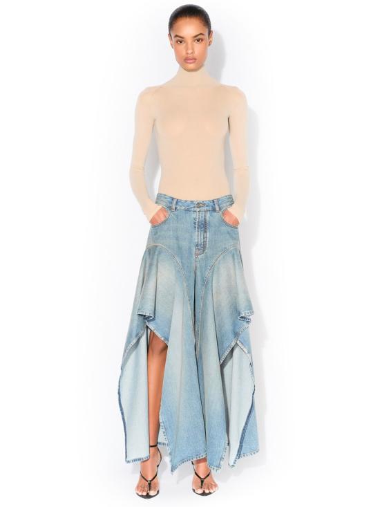 26SS 알라이아 데님 팬츠 AA9P1375D026C A56 FADED BLUE - ALAIA