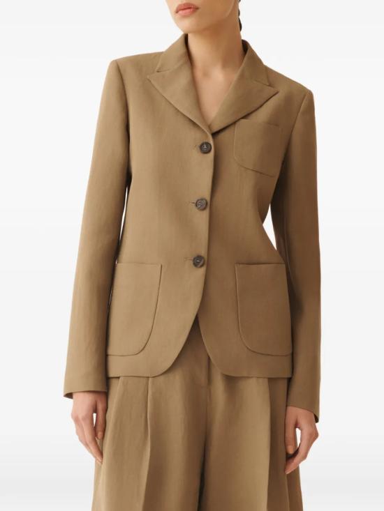26SS 파비아나 필리피 플루이드 린넨·비스코스 재킷 GCD276F662 D5441275 Green - FABIANA FILIPPI
